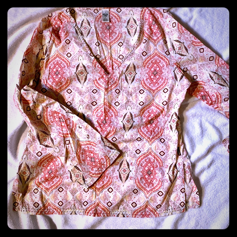 PrAna Boho V Neck Pullover Top